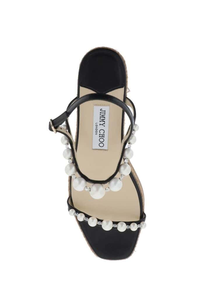 Jimmy Choo Amatuus 60 Wedge And Pearl Sandals