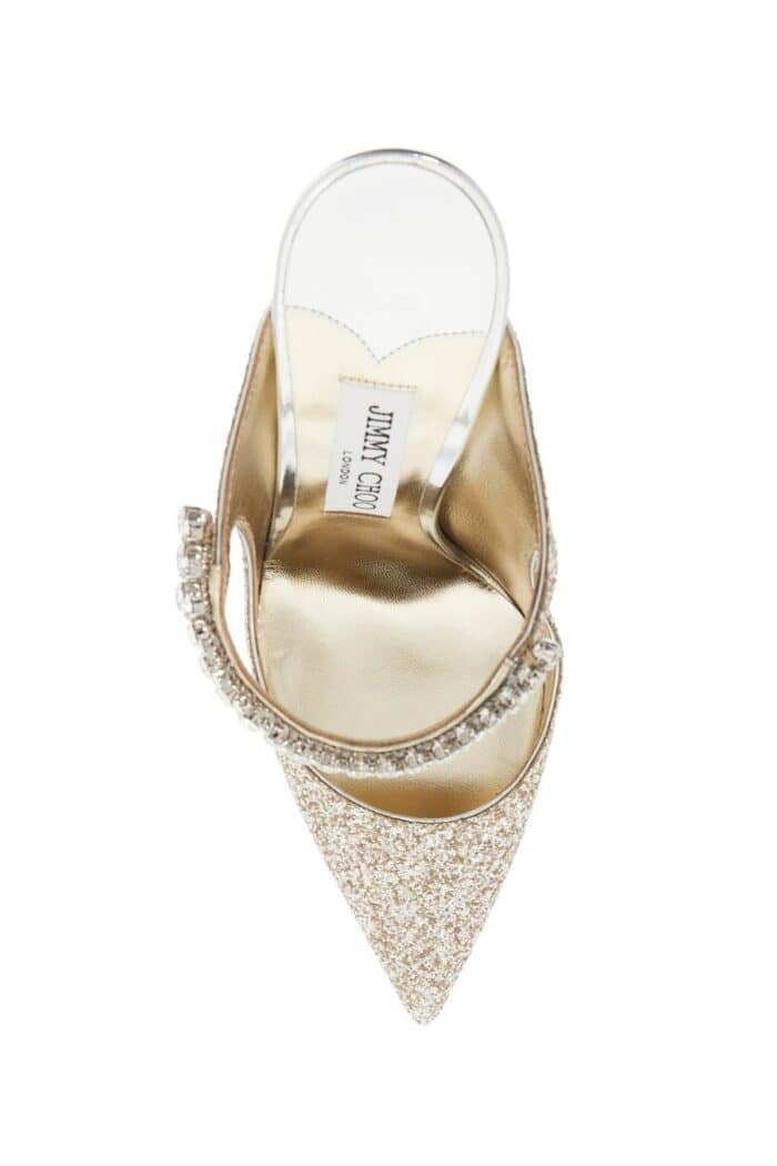 JIMMY CHOO Bing 100 Glitter Fabric M