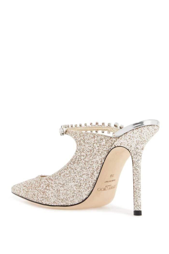 JIMMY CHOO Bing 100 Glitter Fabric M