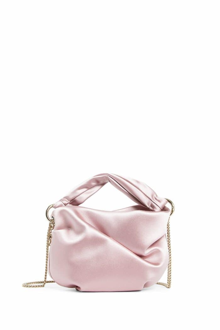 JIMMY CHOO Bonny Satin Bag With Twisted Handle