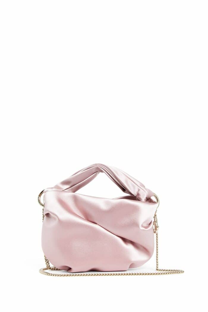 JIMMY CHOO Bonny Satin Bag With Twisted Handle