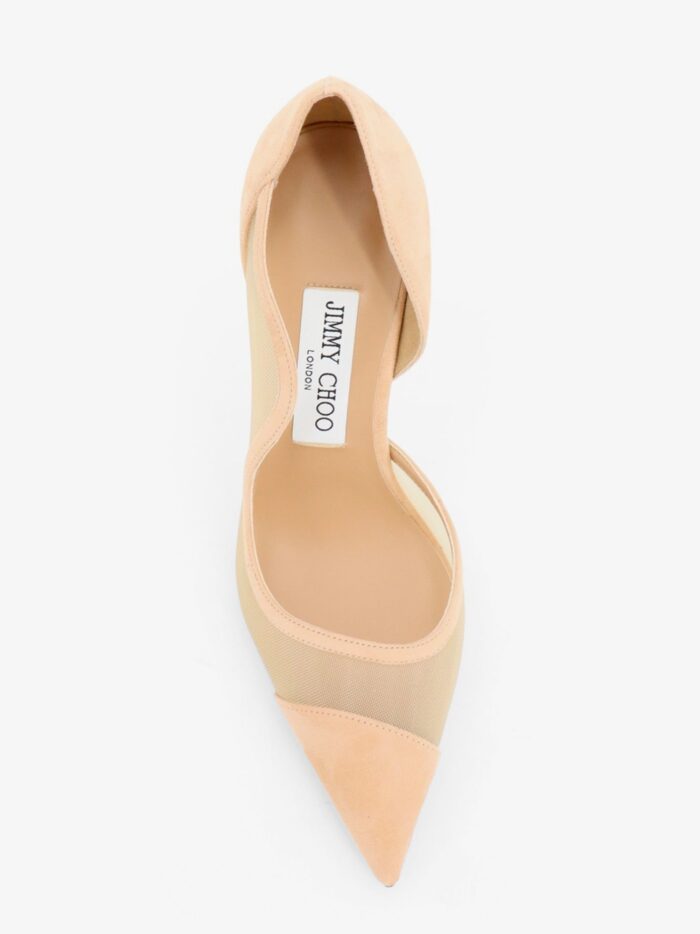Jimmy Choo Brigitte Voile And Suede Décolleté