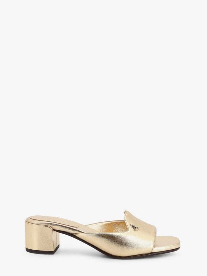Jimmy Choo Dina 45 Laminated Leather Sandals