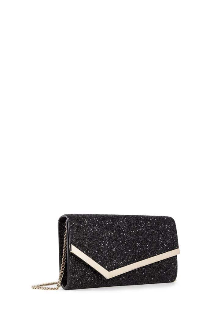 JIMMY CHOO Emmie Glitter Clutch