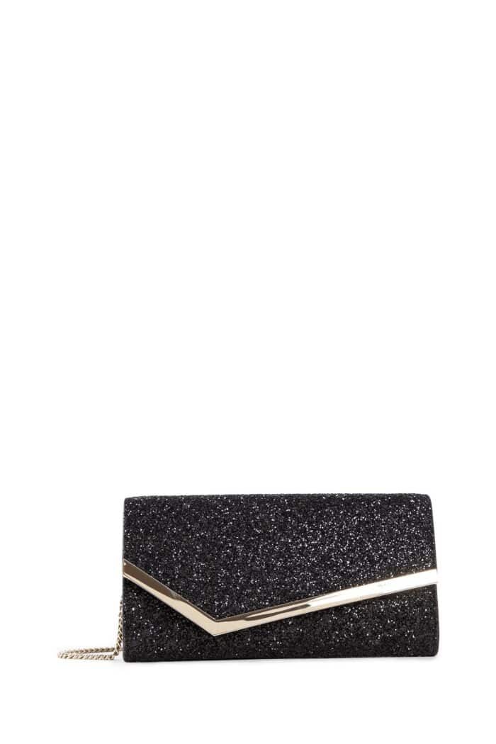 JIMMY CHOO Emmie Glitter Clutch