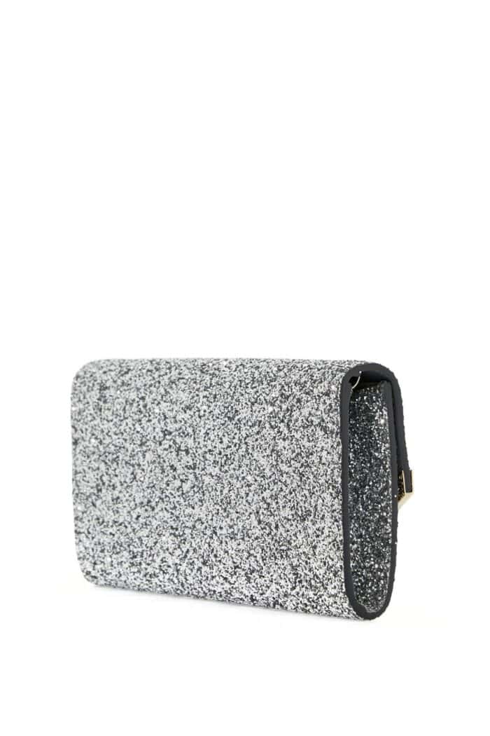 JIMMY CHOO Glittered Emmie Clutch