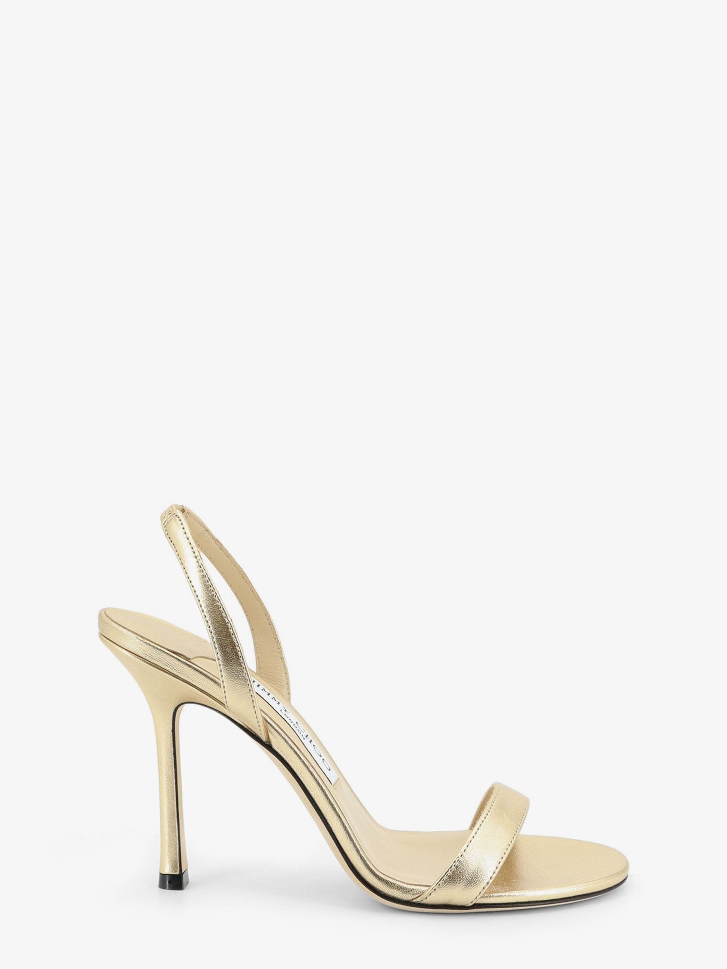 Jimmy Choo Jenn 100 Laminated Leather Sandals