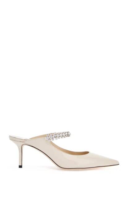 JIMMY CHOO Patent Leater Bing 65 Mules