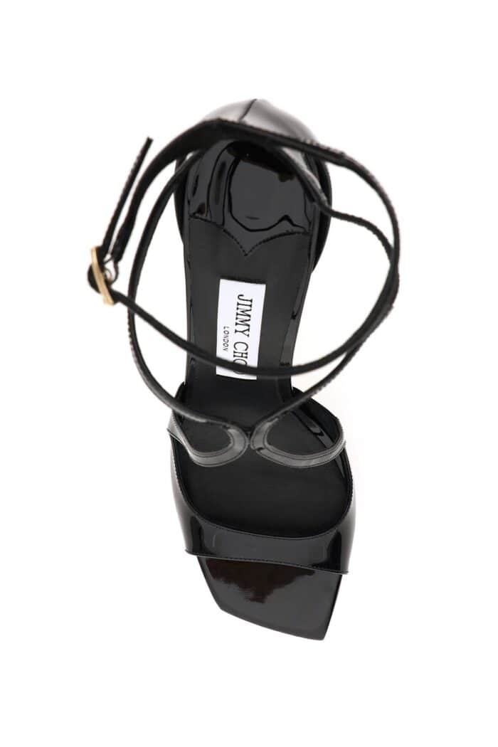 Jimmy Choo Patent Leather Azia 95 Sandals