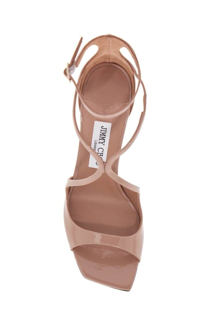 JIMMY CHOO Patent Leather Azia 95 Sandals