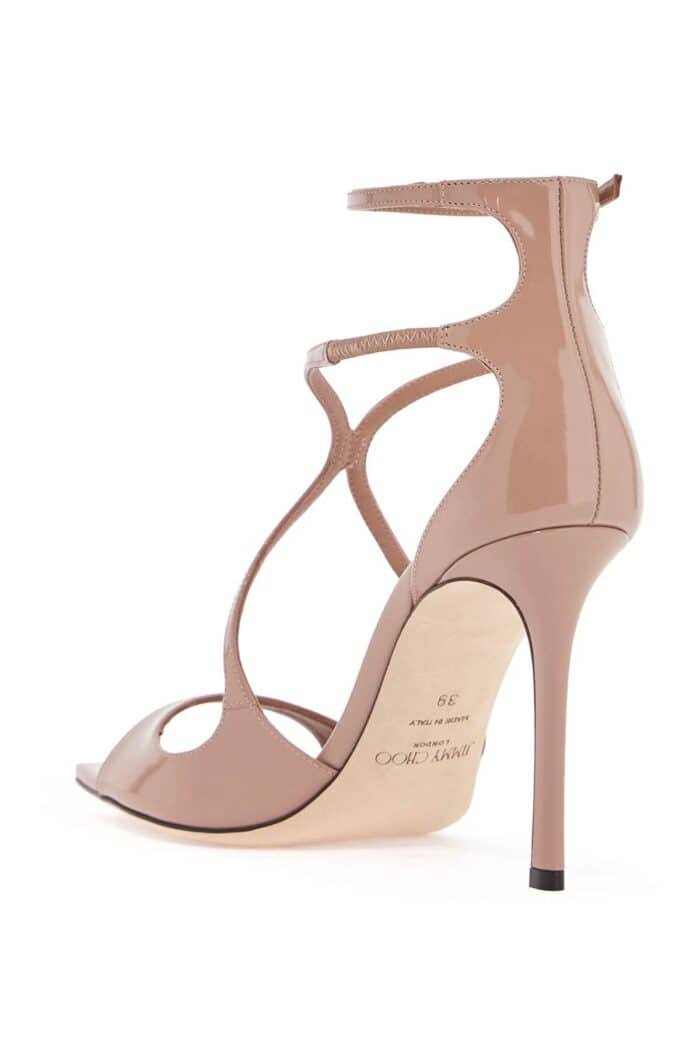 JIMMY CHOO Patent Leather Azia 95 Sandals