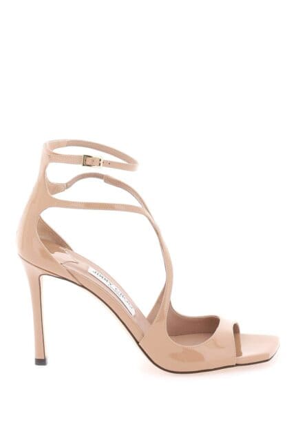 JIMMY CHOO Patent Leather Azia 95 Sandals