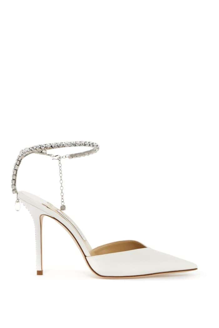 JIMMY CHOO Saeda 100 Satin Pumps