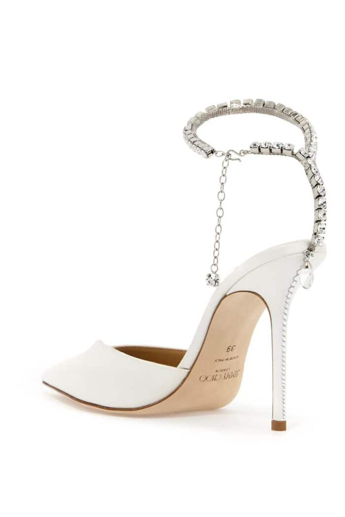 JIMMY CHOO Saeda 100 Satin Pumps