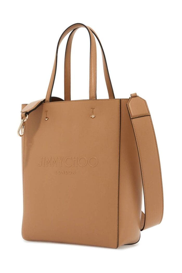 JIMMY CHOO Smooth Leather Lenny N/s Tote Bag.