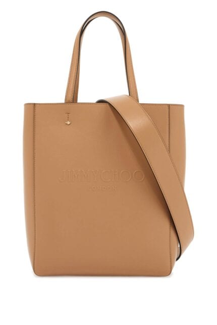 JIMMY CHOO Smooth Leather Lenny N/s Tote Bag.