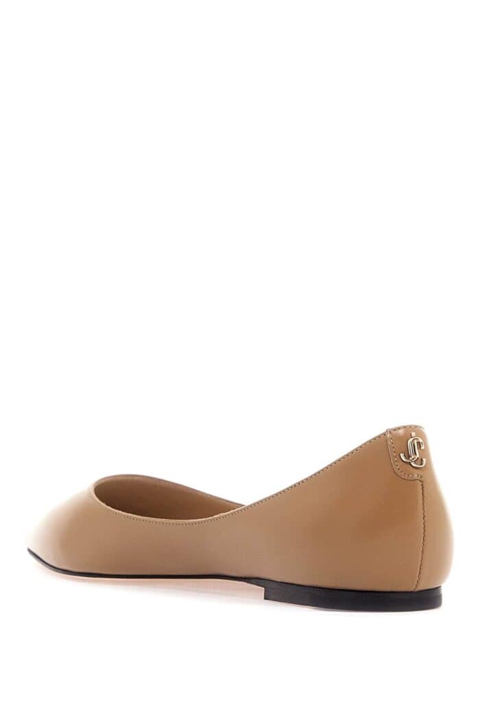 JIMMY CHOO Smooth Leather Love Ballerina Flats