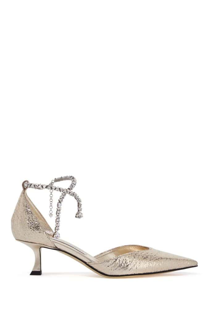 JIMMY CHOO 'stevie 50 Metallic Crink