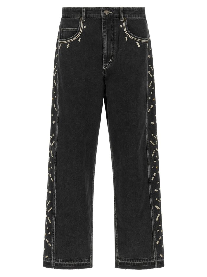 marant 'jorian' jeans with embroideries MARANT 'Jorian' Jeans With Embroideries