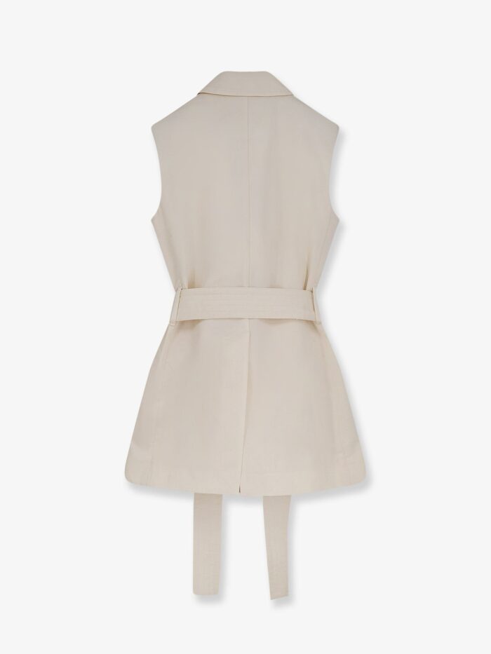 JOSEPH Diafa Sleeveless Cotton And Linen Blazer