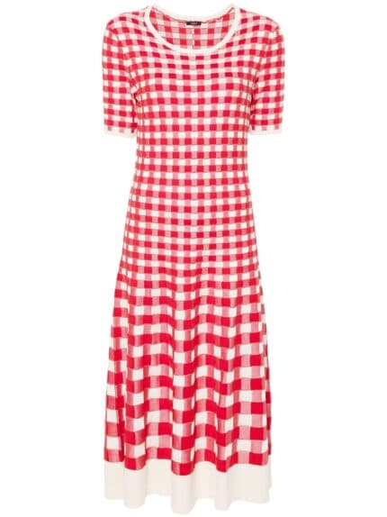 JOSEPH Dress Vichy Jacquard