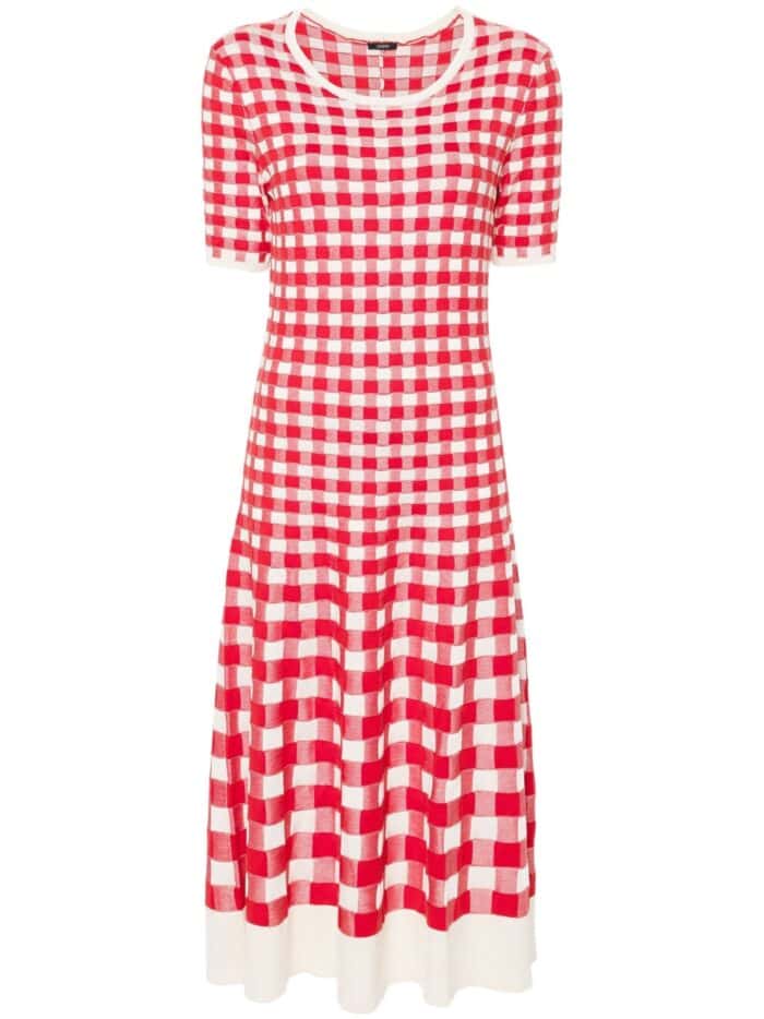 JOSEPH Dress Vichy Jacquard