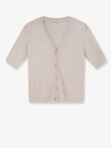 JOSEPH Silk And Cotton Cardigan With Crinkled Effect