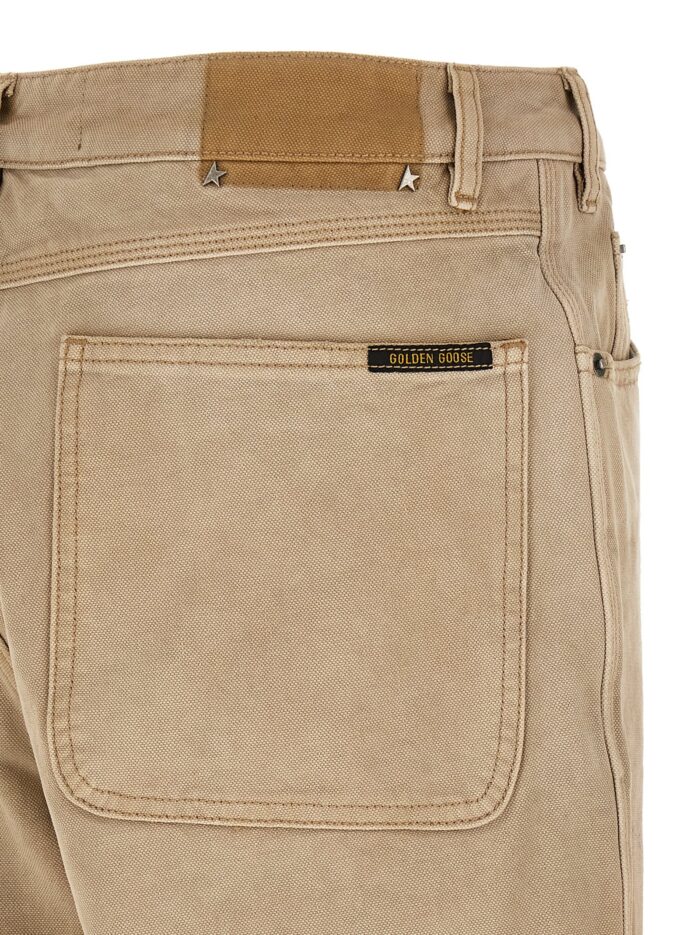 Golden Goose Deluxe Brand Journey Russell Trousers With Check Lapels