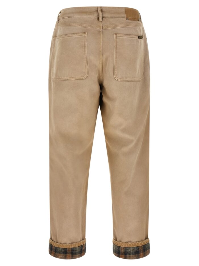 Golden Goose Deluxe Brand Journey Russell Trousers With Check Lapels