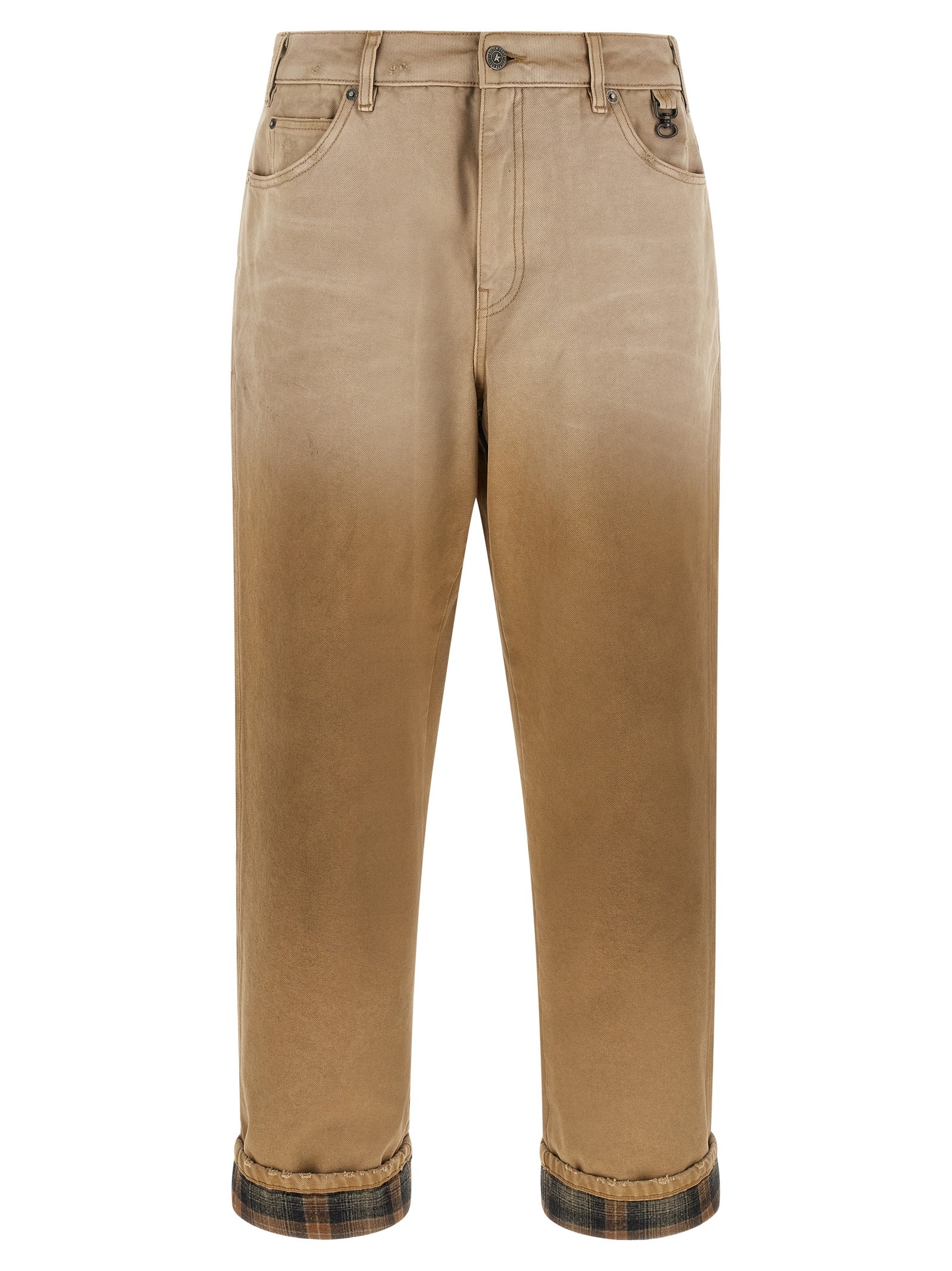 Golden Goose Deluxe Brand Journey Russell Trousers With Check Lapels