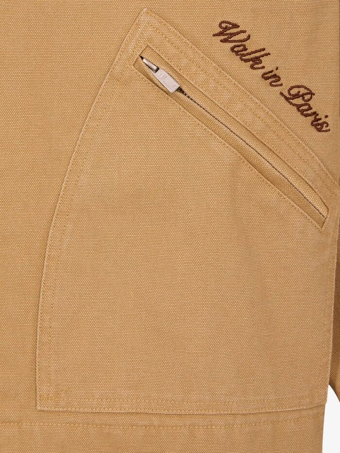 WALK IN PARIS Journeyman Canvas Jacket With Contrasting Embroidered Logo