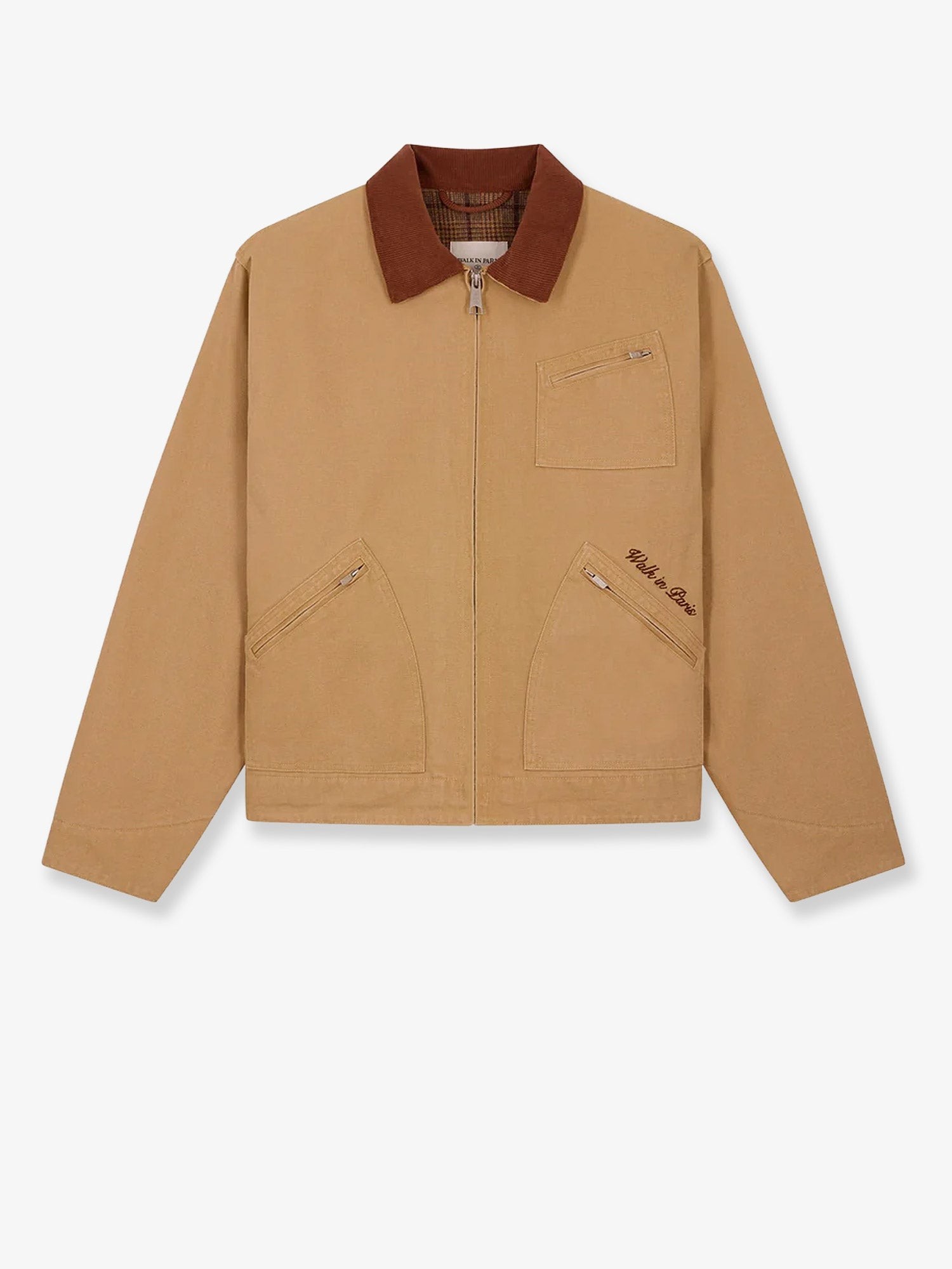 WALK IN PARIS Journeyman Canvas Jacket With Contrasting Embroidered Logo