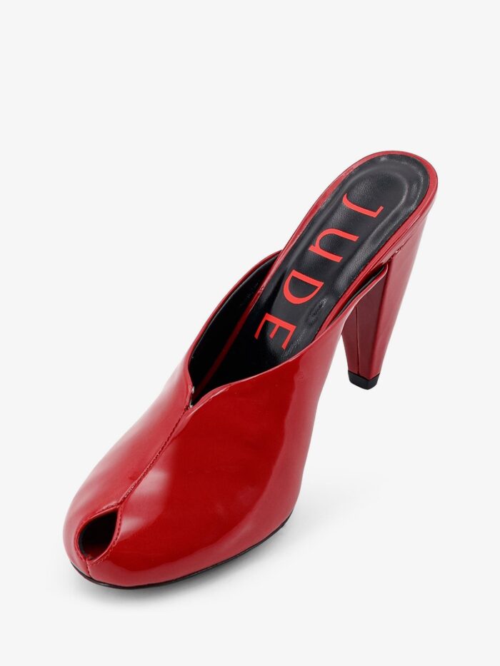 JUDE Paw Mule Patent Leather Sandals