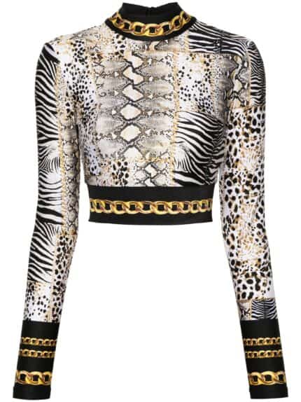 JUST CAVALLI Animal Chain Top