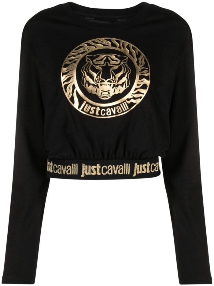 JUST CAVALLI Round Gold T-shirt