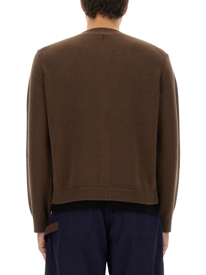Jw Anderson CONTRASTING LAYERED CARDIGAN