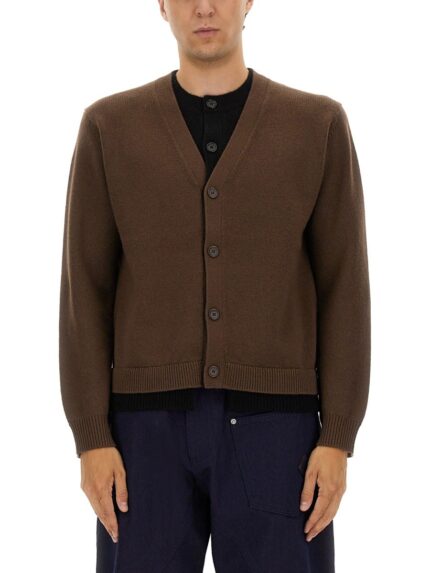 Jw Anderson CONTRASTING LAYERED CARDIGAN