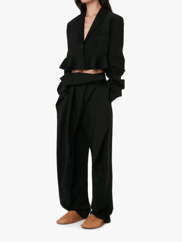 JW ANDERSON Cropped Ruffled Hem Jacket