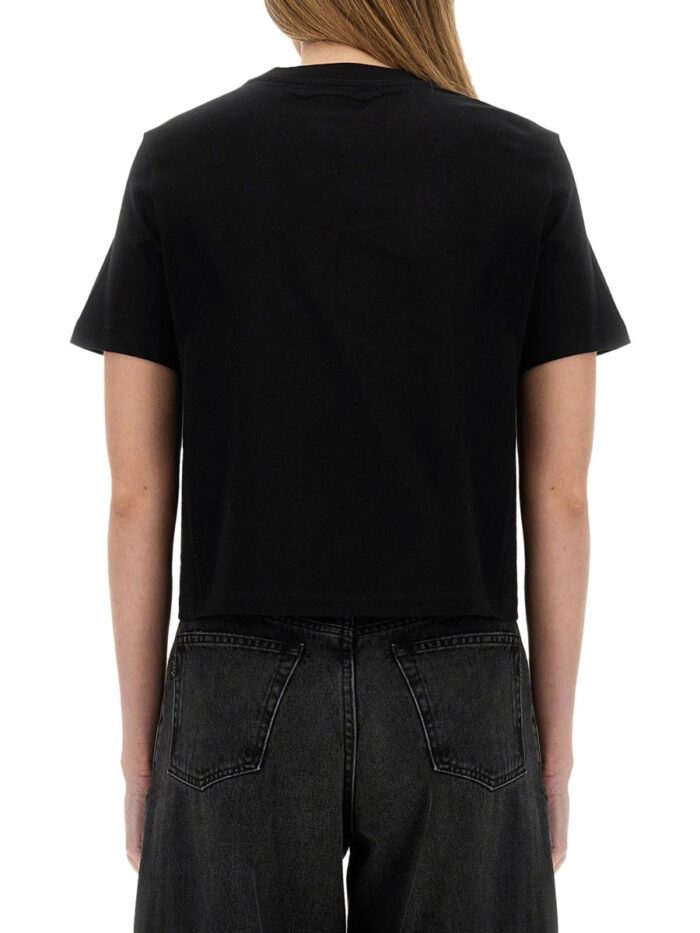 Jw Anderson CROPPED T-SHIRT WITH "ANCHOR JWA" LOGO