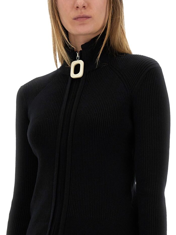 Jw Anderson FITTED CARDIGAN WITH ZIPPER