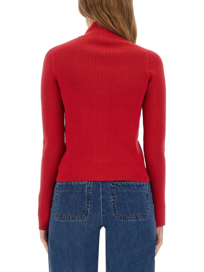 Jw Anderson FITTED CARDIGAN WITH ZIPPER