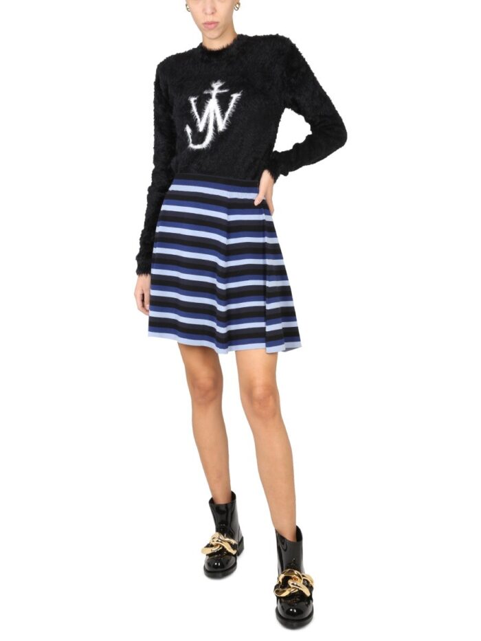 Jw Anderson GONNA CON MOTIVO A RIGHE