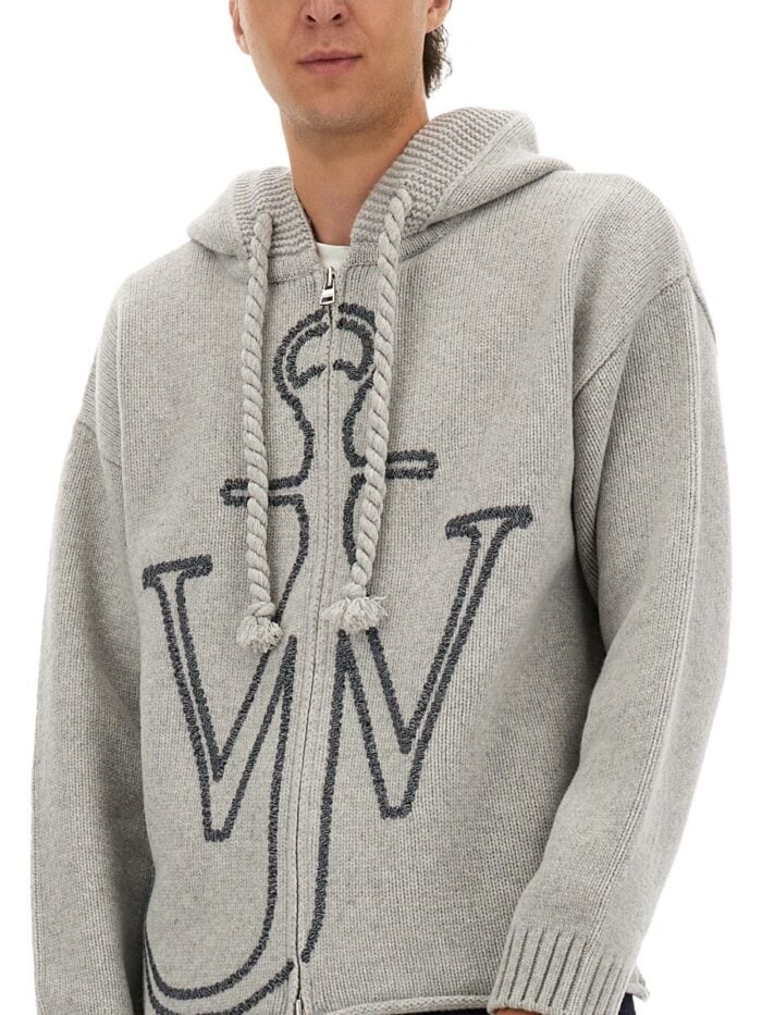 Jw Anderson JERSEY WITH ANCHOR EMBROIDERY