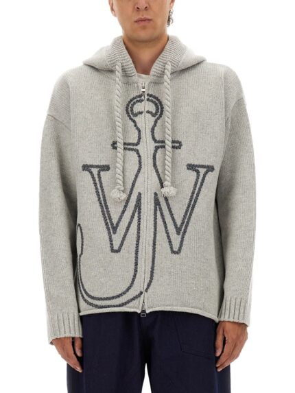 Jw Anderson JERSEY WITH ANCHOR EMBROIDERY