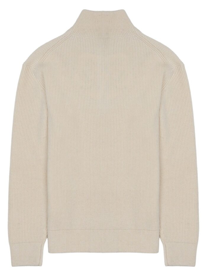 Jw Anderson MAGLIA IN LANA E COTONE CON ZIP