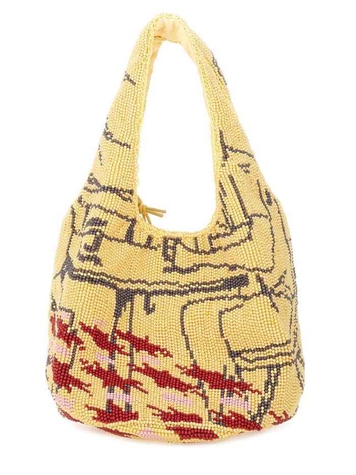 Jw Anderson MINI BEADED TOTE BAG