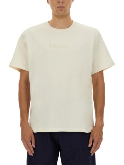 Jw Anderson T-SHIRT WITH EMBROIDERED LOGO