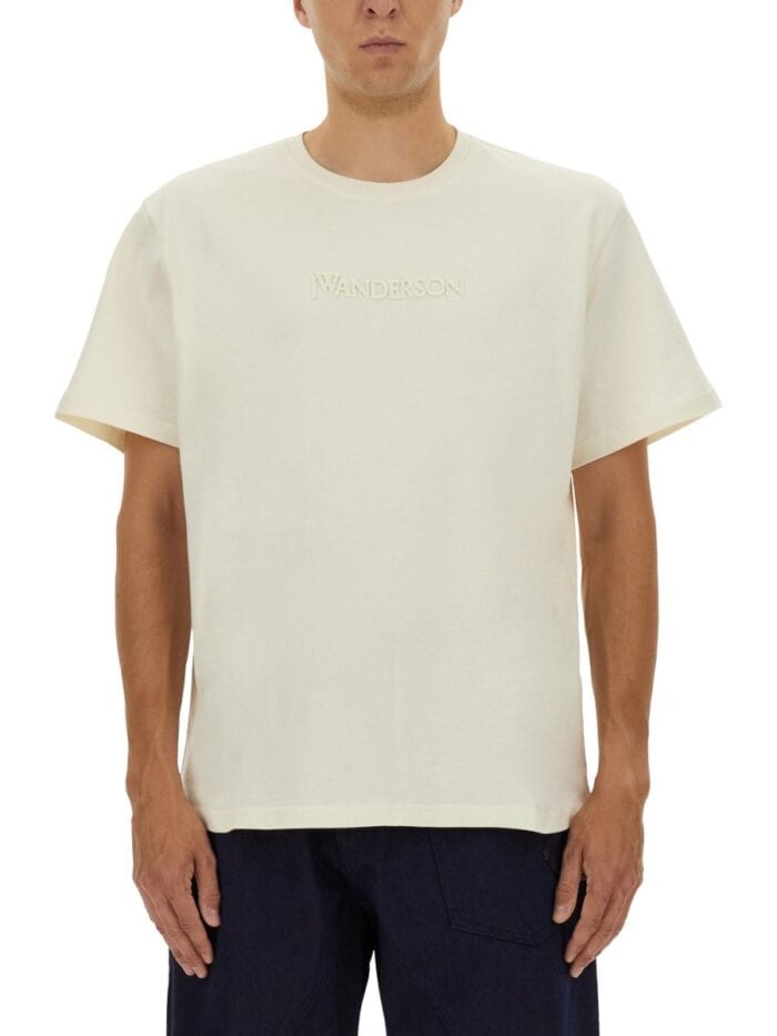 Jw Anderson T-SHIRT WITH EMBROIDERED LOGO