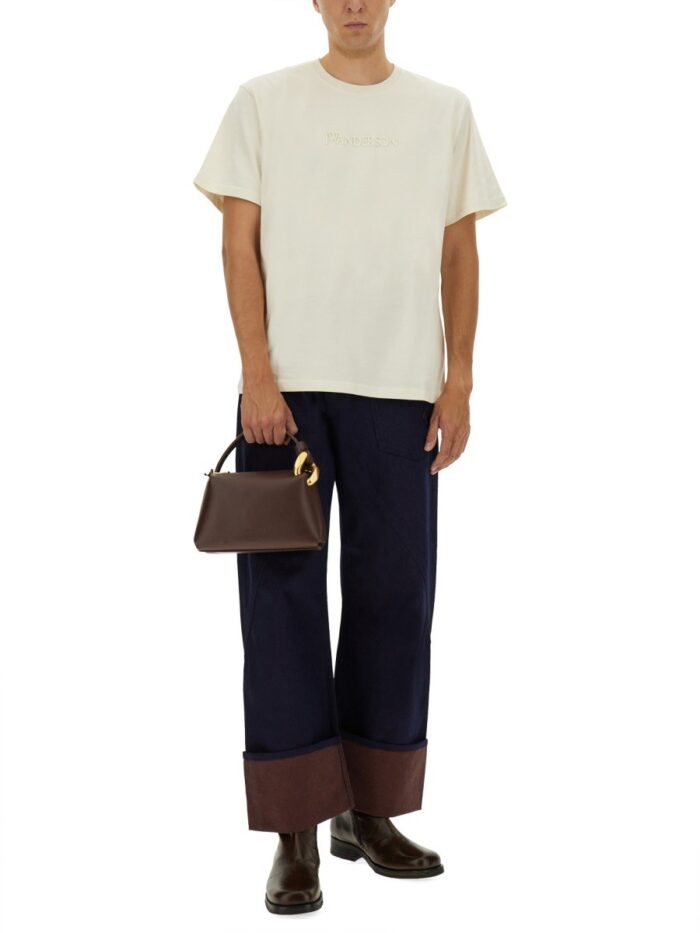 Jw Anderson T-SHIRT WITH EMBROIDERED LOGO