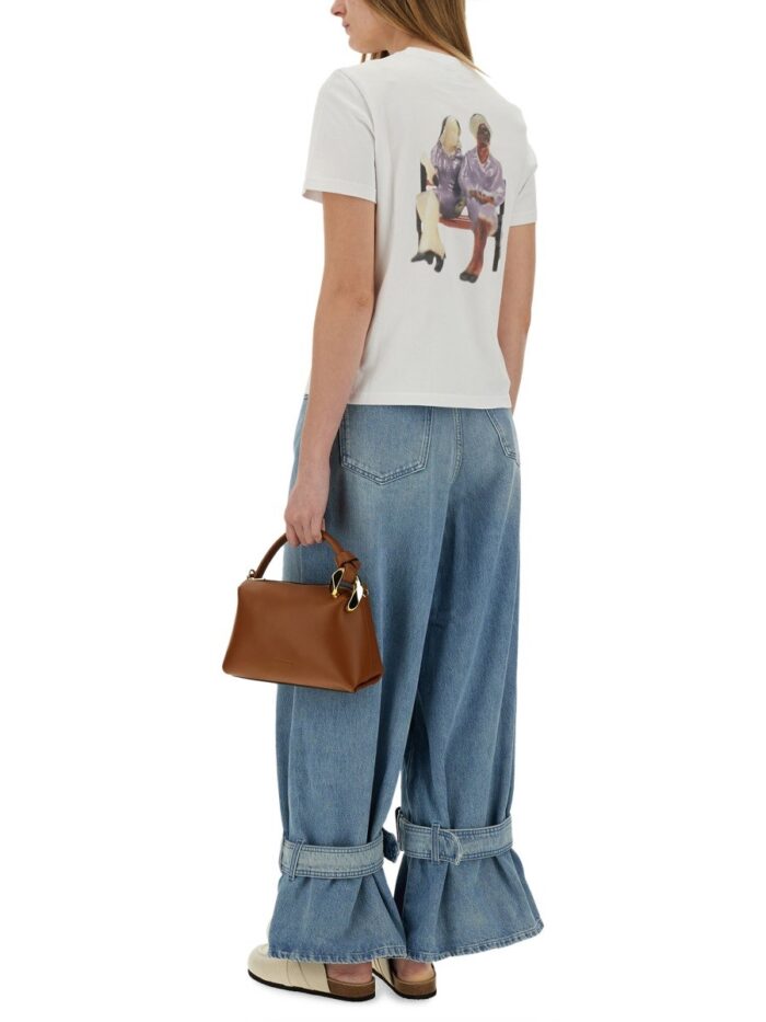 Jw Anderson T-SHIRT WITH LOGO AND PRINT